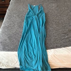 Teal O’Neill plunge neckline swim coverup, size M